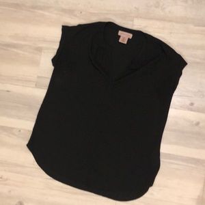 Philosophy black v blouse